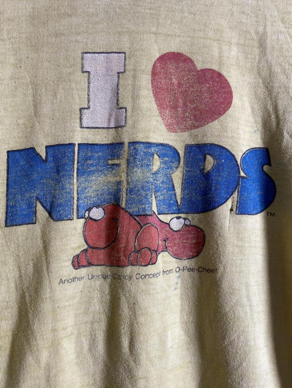 Vintage 1980s NERDS Kids Tee Tshirt 13X17 rare distressed faded - Picture 6 of 8